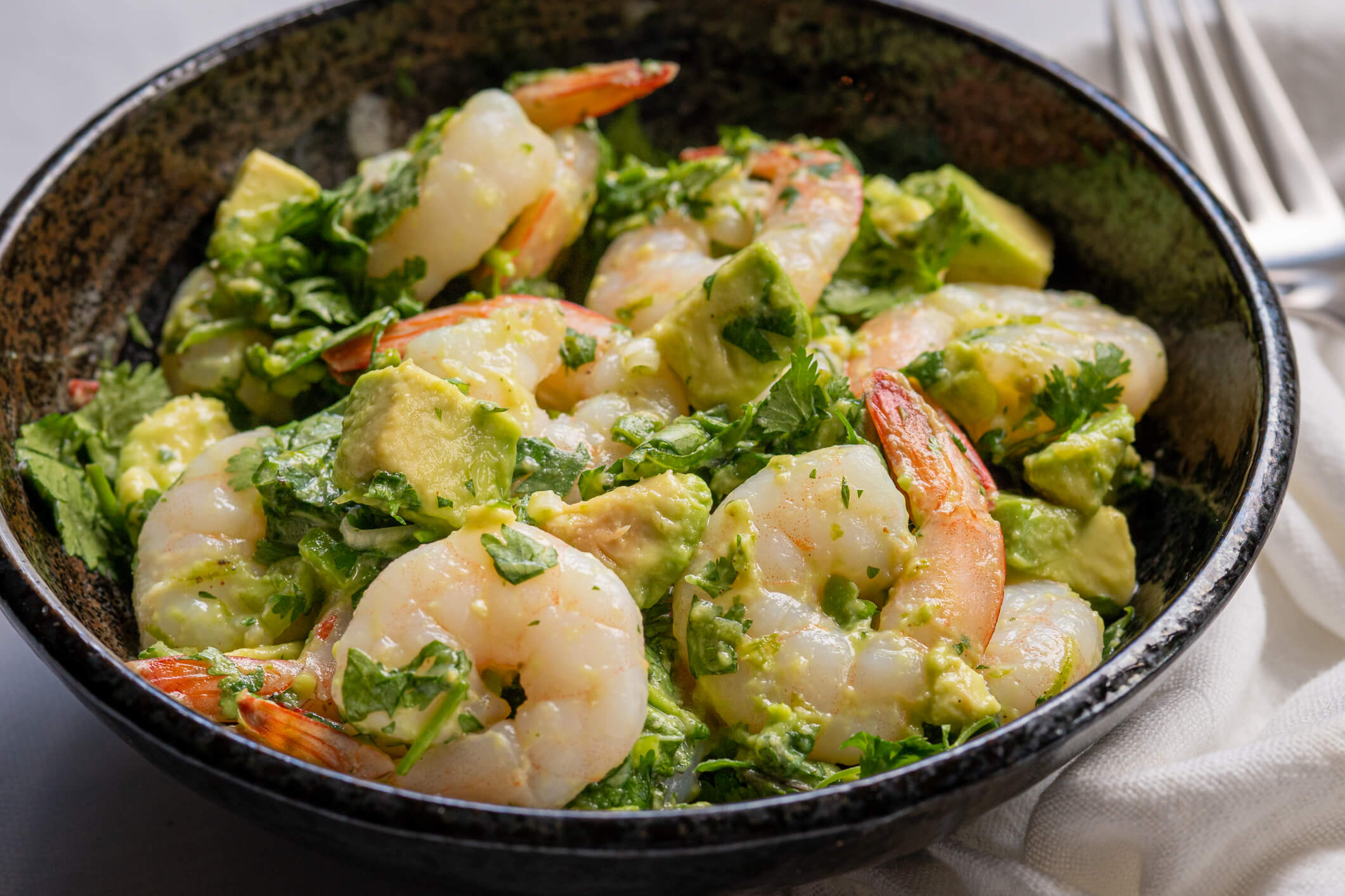 Recipe Shrimp With Avocado And Basil Cilantro Salad (1)