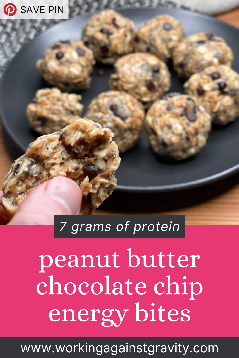 Peanut Butter Chocolate Chip Energy Bites