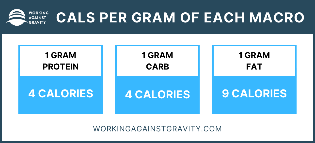 WAG Nutrition Macro and Calorie Calculator - Working Against Gravity