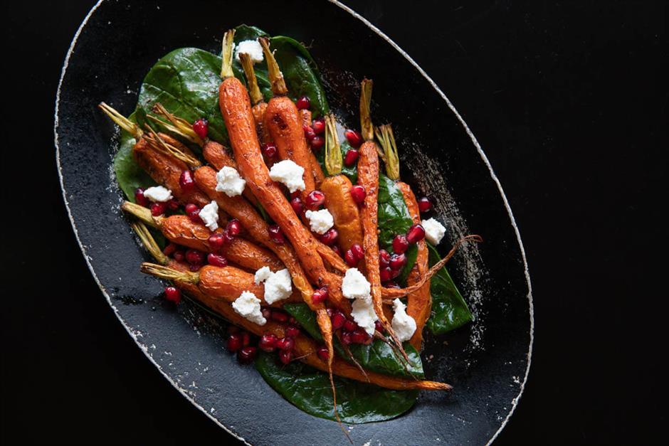 Warm Carrot and Pomegranate Salad with Goat Cheese.jpg