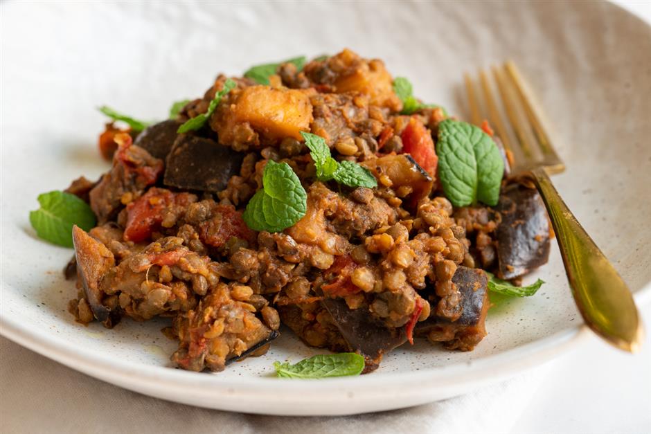Miso Lentils With Eggplant and Tomato.jpg